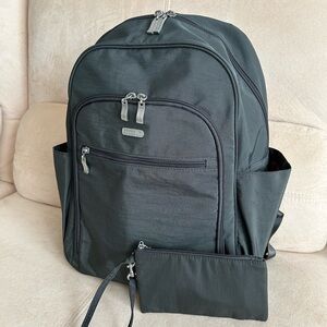 Baggallini Large Work Laptop Backpack | Luggage Sleeve, RFID Wristlet, Travel